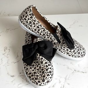 Janie and Jack Leopard Print Slip-Ons